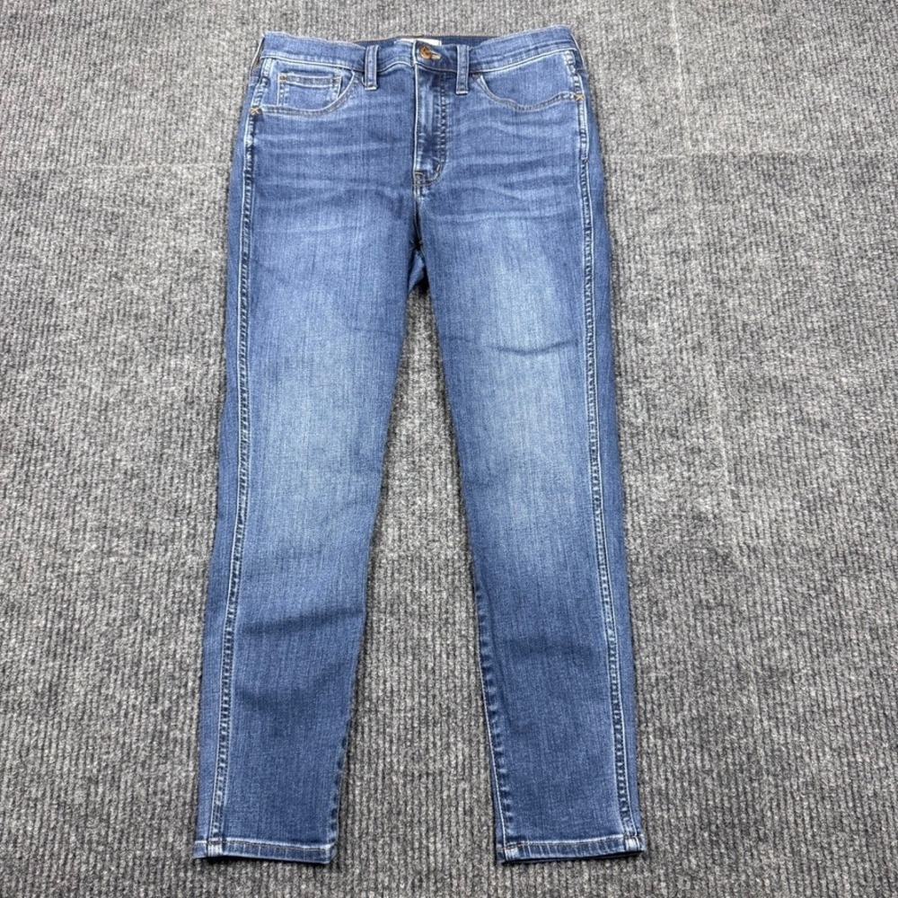 Madewell 10 Roadtripper Skinny Jeans 28P Blue High Rise MA495